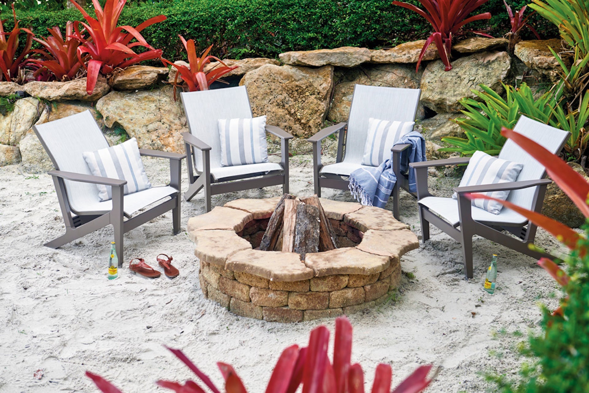 -Telescope Casual-Wexler Sling Arm Chair-Pangaea Patio-Lifestyle Image