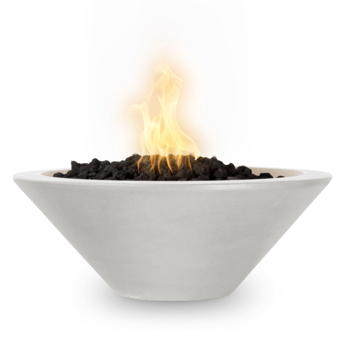 The Outdoor Plus Cazo GFRC fire bowl in White