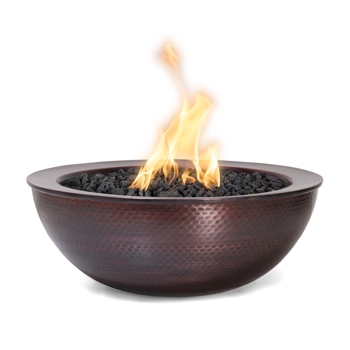 The Outdoor Plus Sedona copper fire bowl