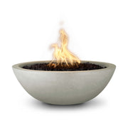 The Outdoor Plus Sedona GFRC fire bowl in Ash
