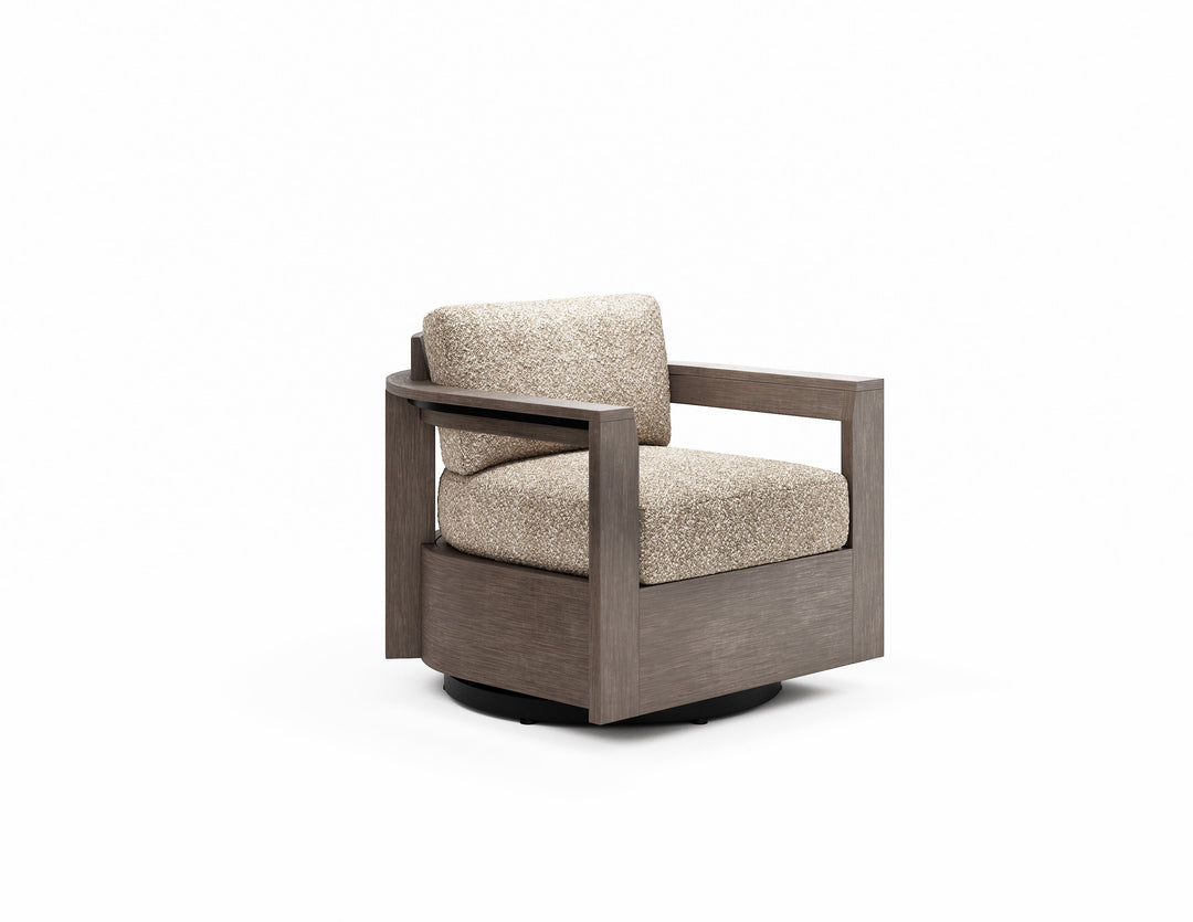 WDS752015-Woodard-Beau Swivel Lounge Chair-Pangaea Patio