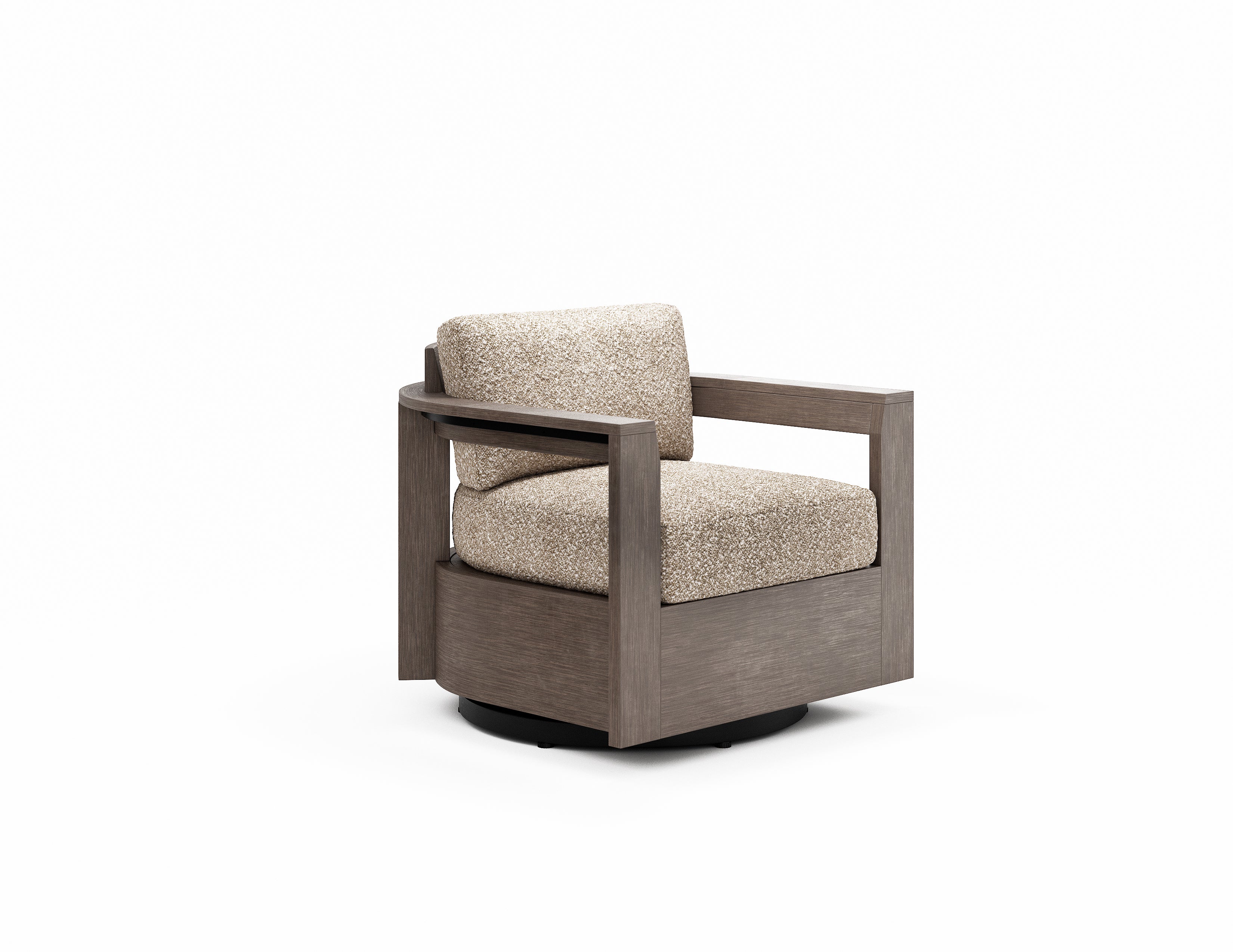 -Woodard-Beau Swivel Lounge Chair-Pangaea Patio
