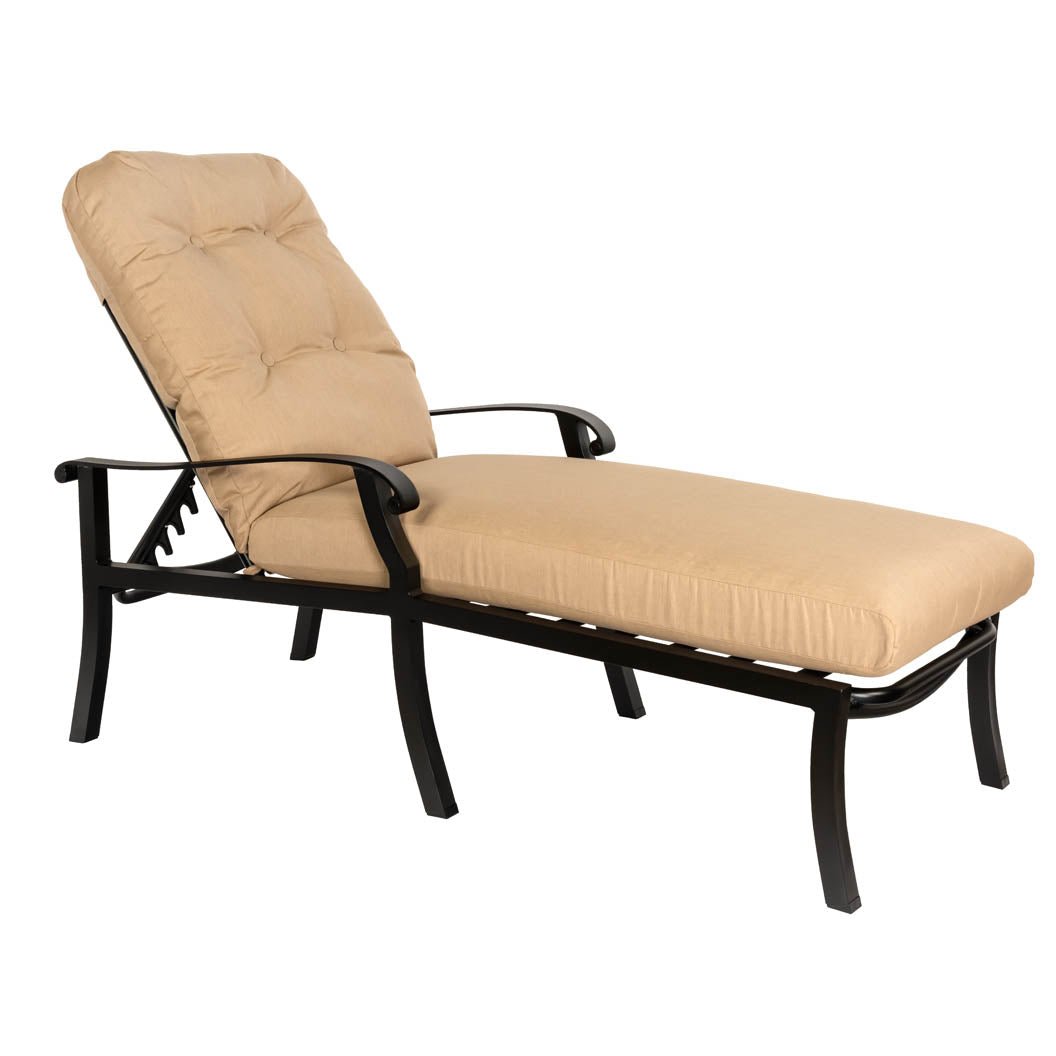 -Woodard-Cortland Adjustable Chaise Lounge-Pangaea Patio