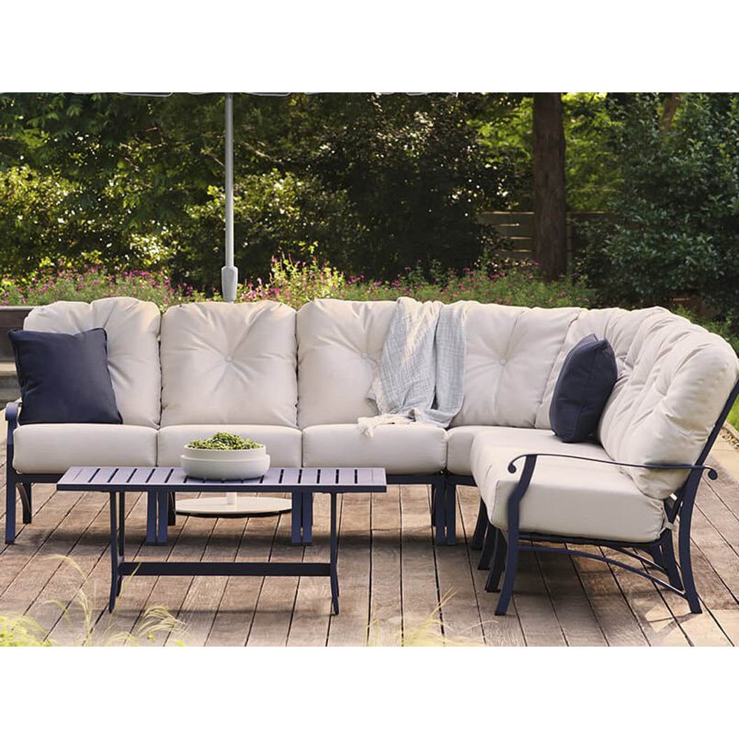 WD4Z0462-Woodard-Cortland Armless Sectional Unit-Pangaea Patio