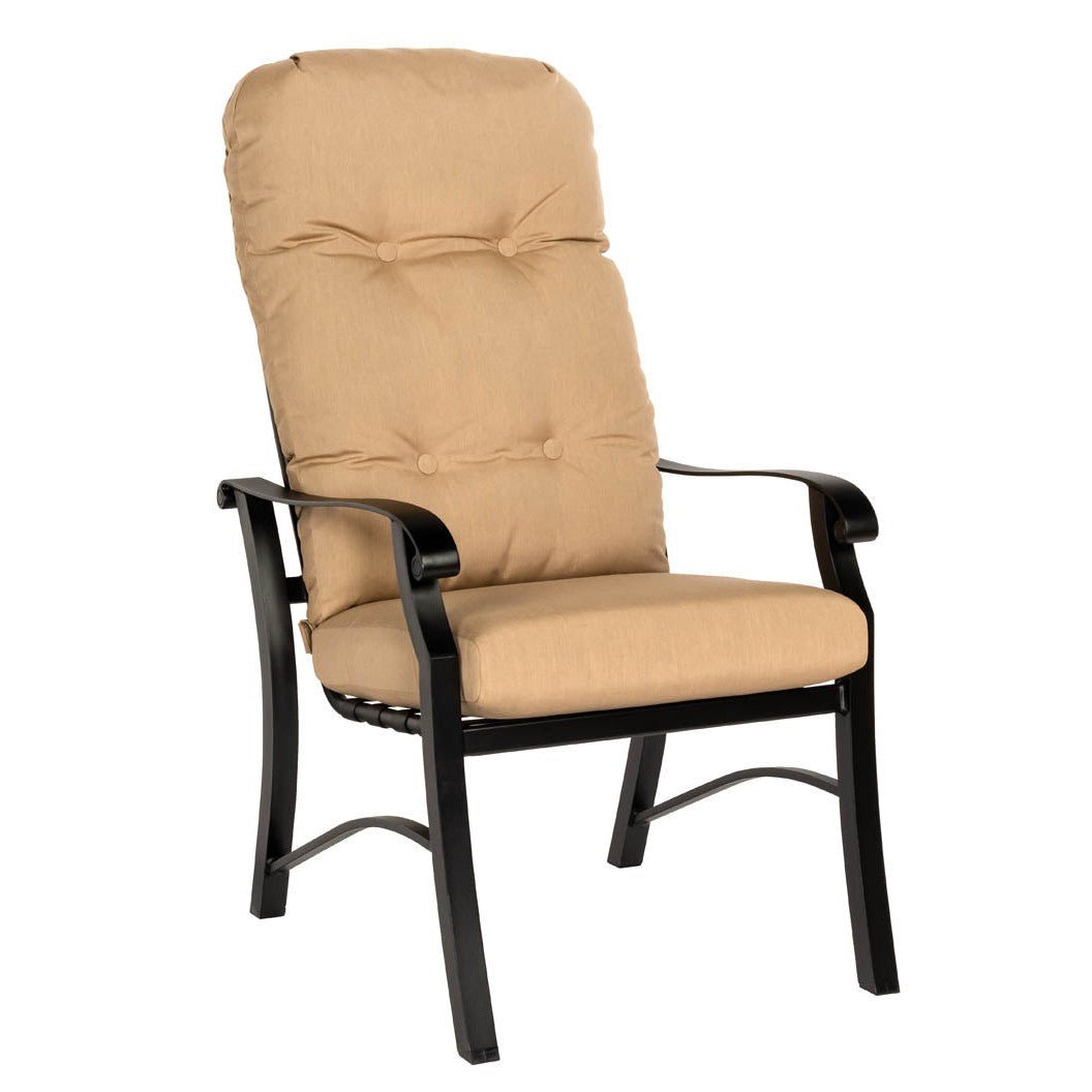 WD4ZM426-Woodard-Cortland High Back Dining Arm Chair-Pangaea Patio