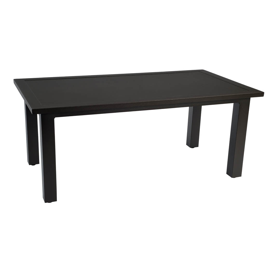 WD710844-Woodard-Elemental Rectangular Coffee Table-Pangaea Patio