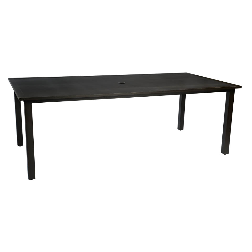 WD710884-Woodard-Elemental Rectangular Umbrella Table-Pangaea Patio