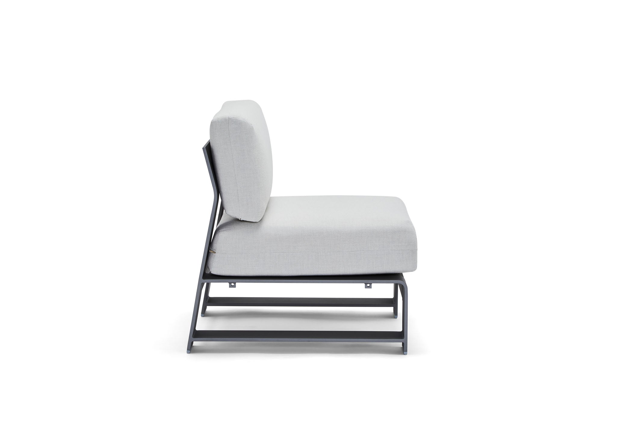 -Woodard-Gather Armless Lounge Chair-Pangaea Patio