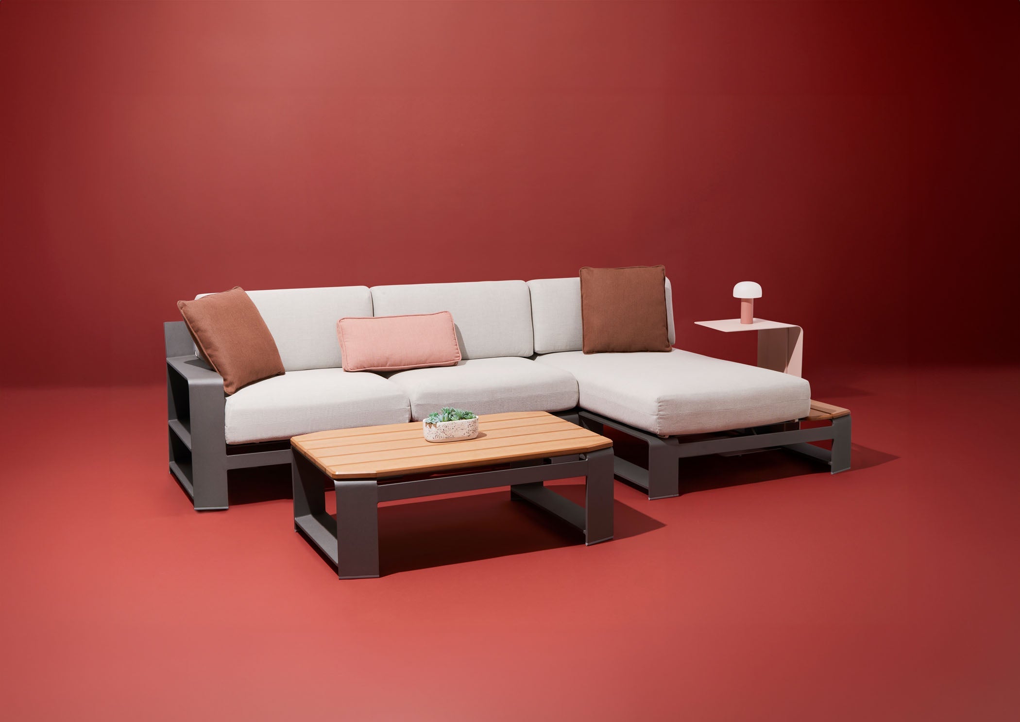 -Woodard-Gather Armless Lounge Chair-Pangaea Patio