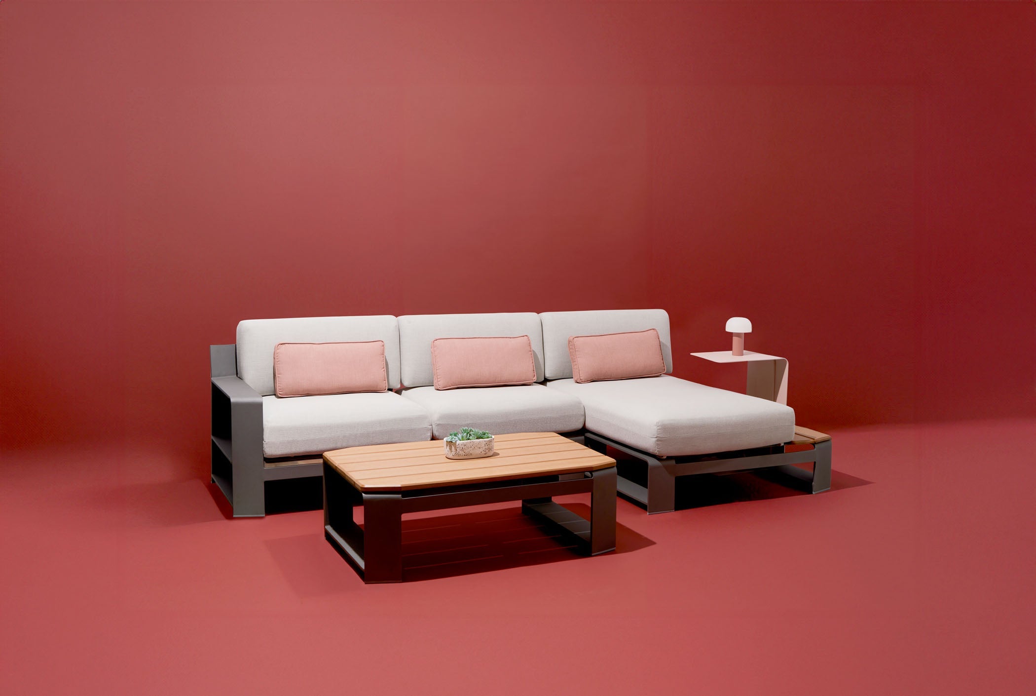 -Woodard-Gather Coffee Table with NexTeak Top-Pangaea Patio