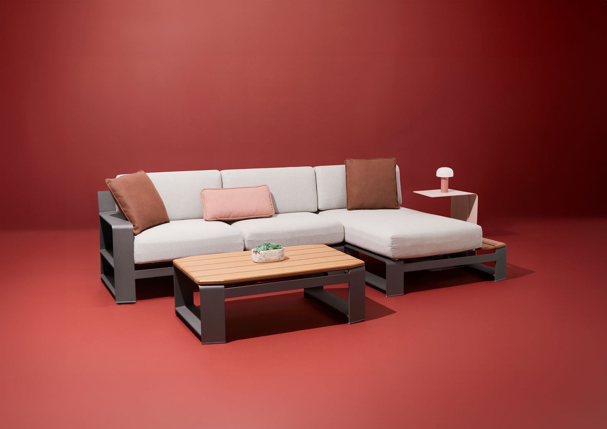 -Woodard-Gather Coffee Table with NexTeak Top-Pangaea Patio