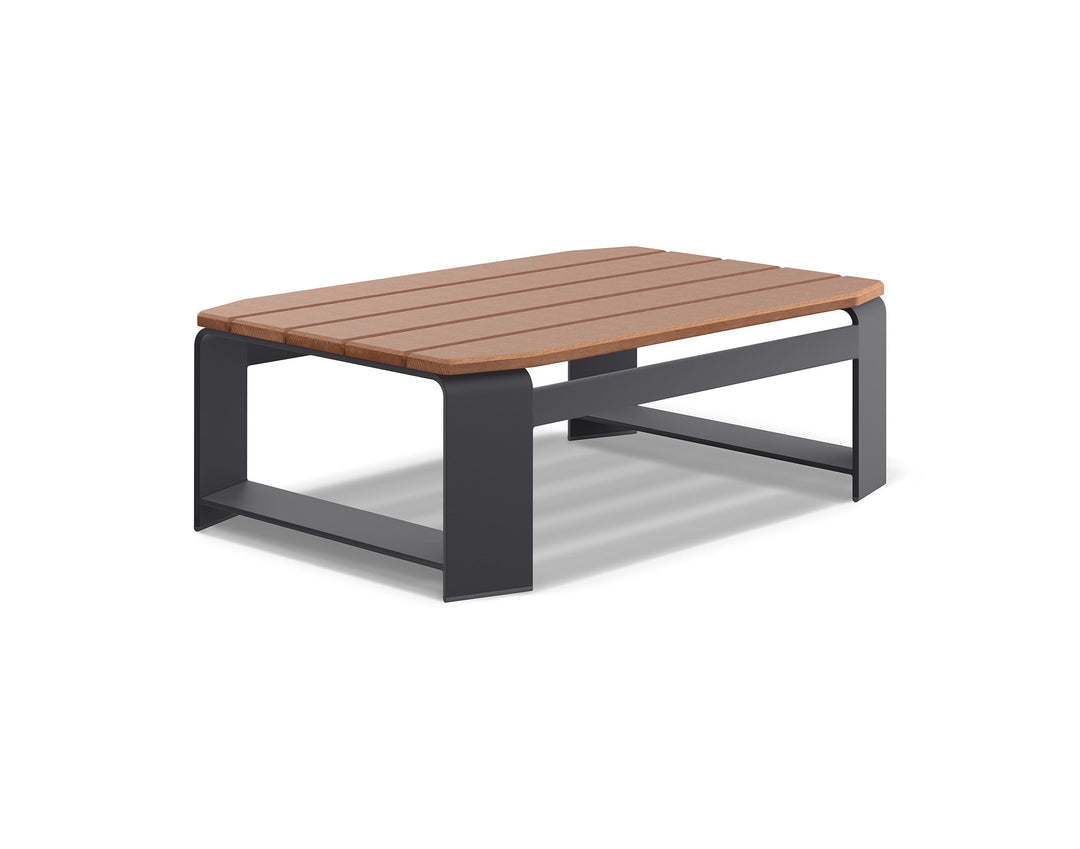 WD7B0443N-Woodard-Gather Coffee Table with NexTeak Top-Pangaea Patio