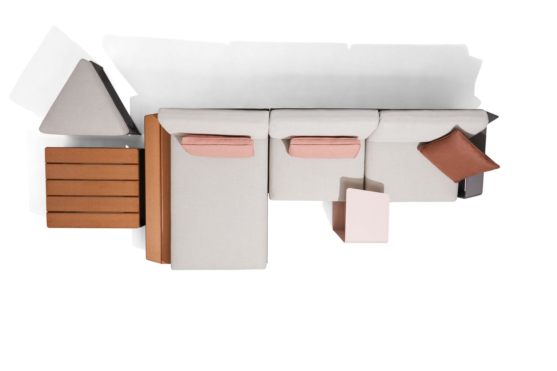 -Woodard-Gather Side Table with NexTeak Top-Pangaea Patio