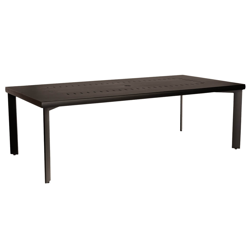 -Woodard-Metropolis Rectangular Dining Umbrella Table-Pangaea Patio