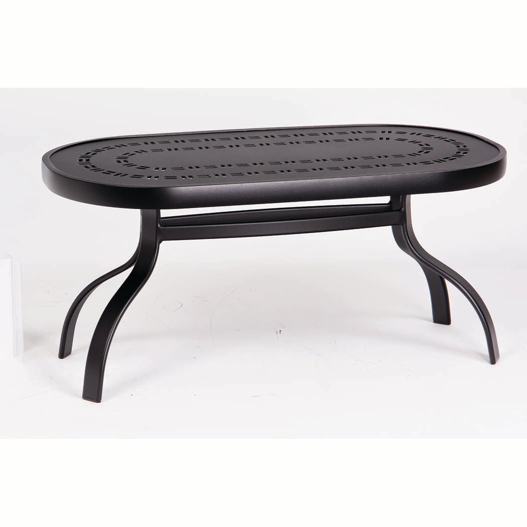 WD820452A-Woodard-Oval Coffee Table-Pangaea Patio