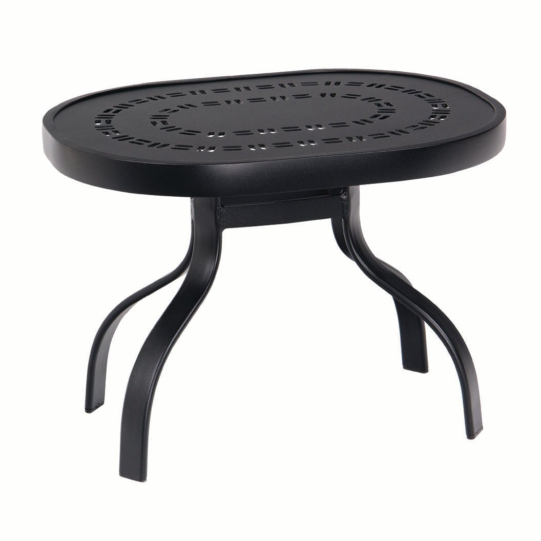 WD820453A-Woodard-Oval End Table-Pangaea Patio