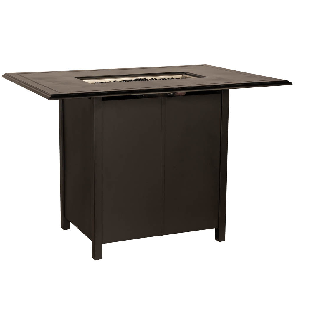 -Woodard-Rectangular Bar Height Fire Table-Pangaea Patio