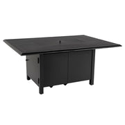 -Woodard-Rectangular Chat Height Fire Table-Pangaea Patio
