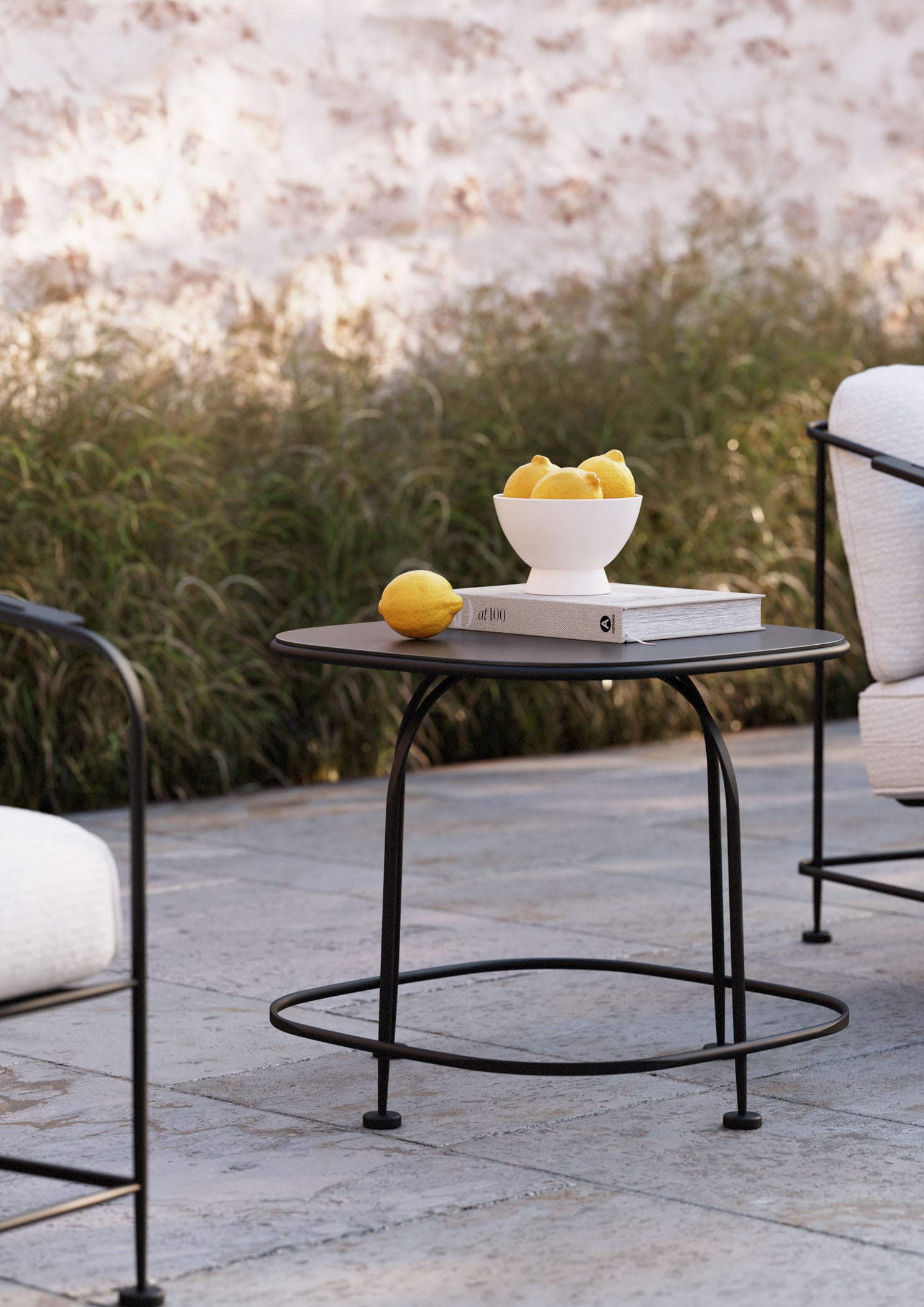 -Woodard-Reed Square Side Table-Pangaea Patio