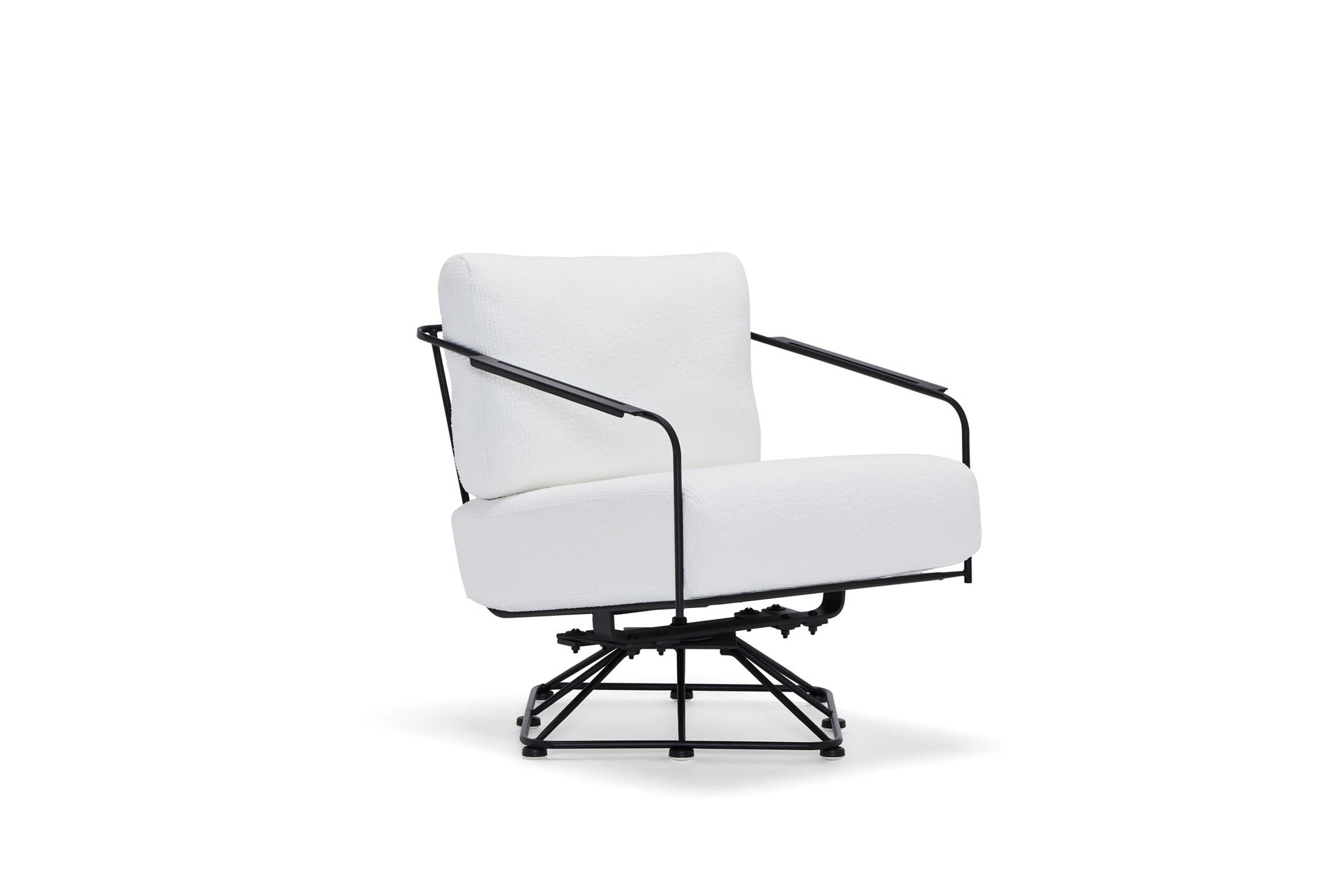 -Woodard-Reed Swivel Lounge Chair-Pangaea Patio