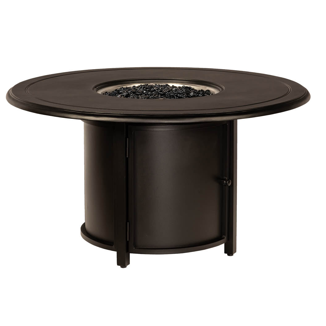 WD65M747-09248FP-Woodard-Round Chat Height Fire Table-Pangaea Patio