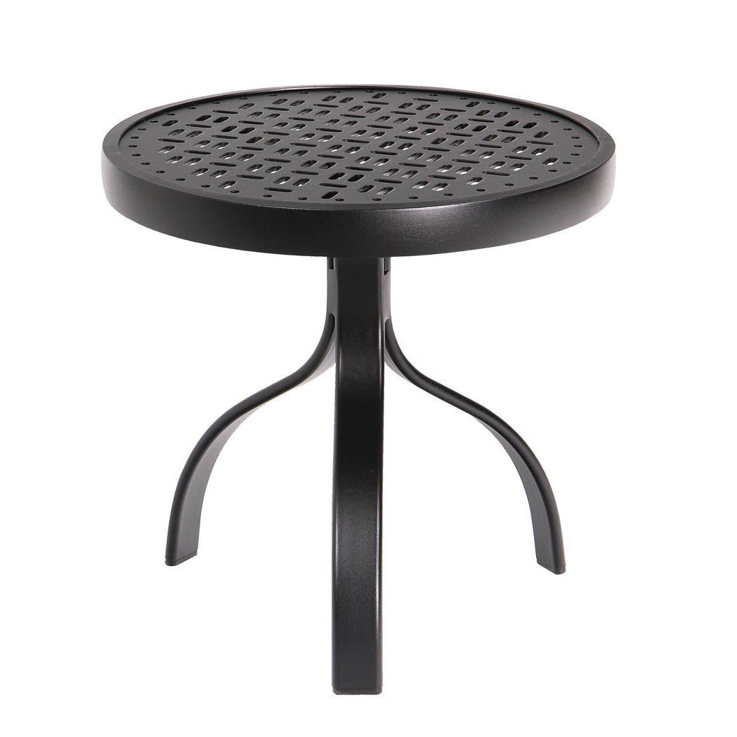 -Woodard-Round Lattice End Table-Pangaea Patio