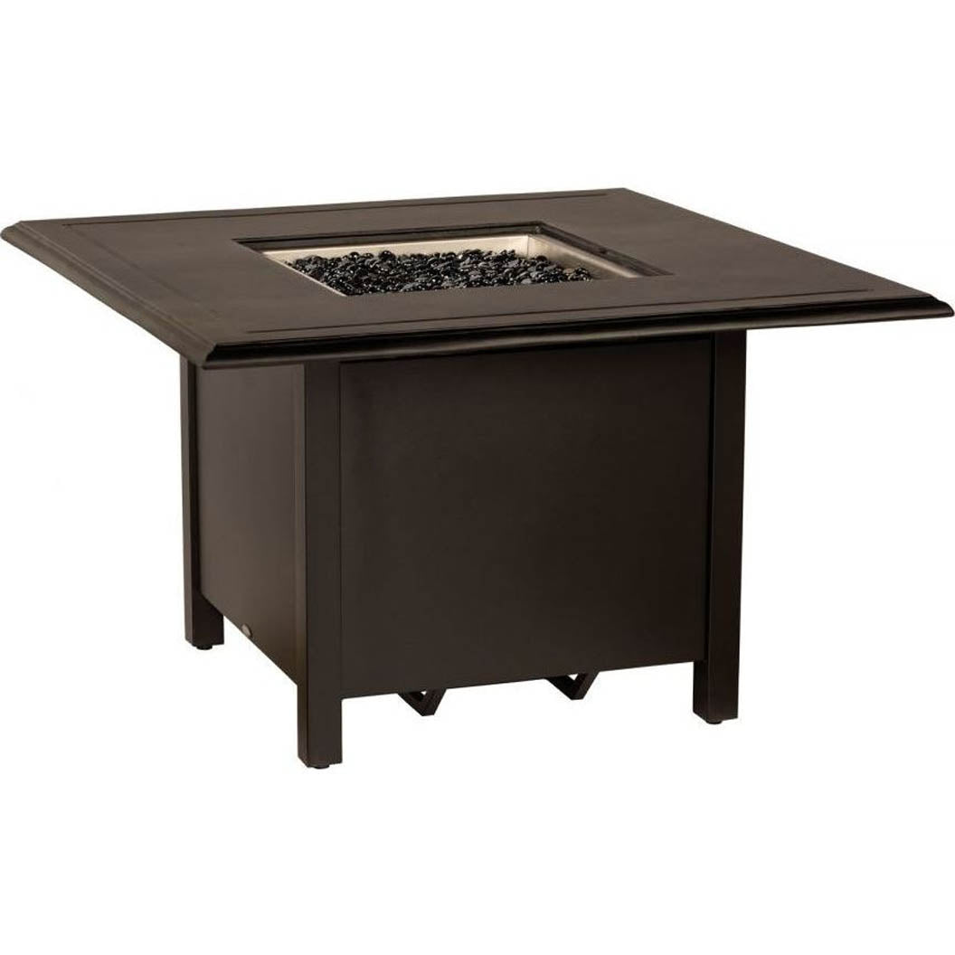 -Woodard-Square Dining Height Fire Table-Pangaea Patio