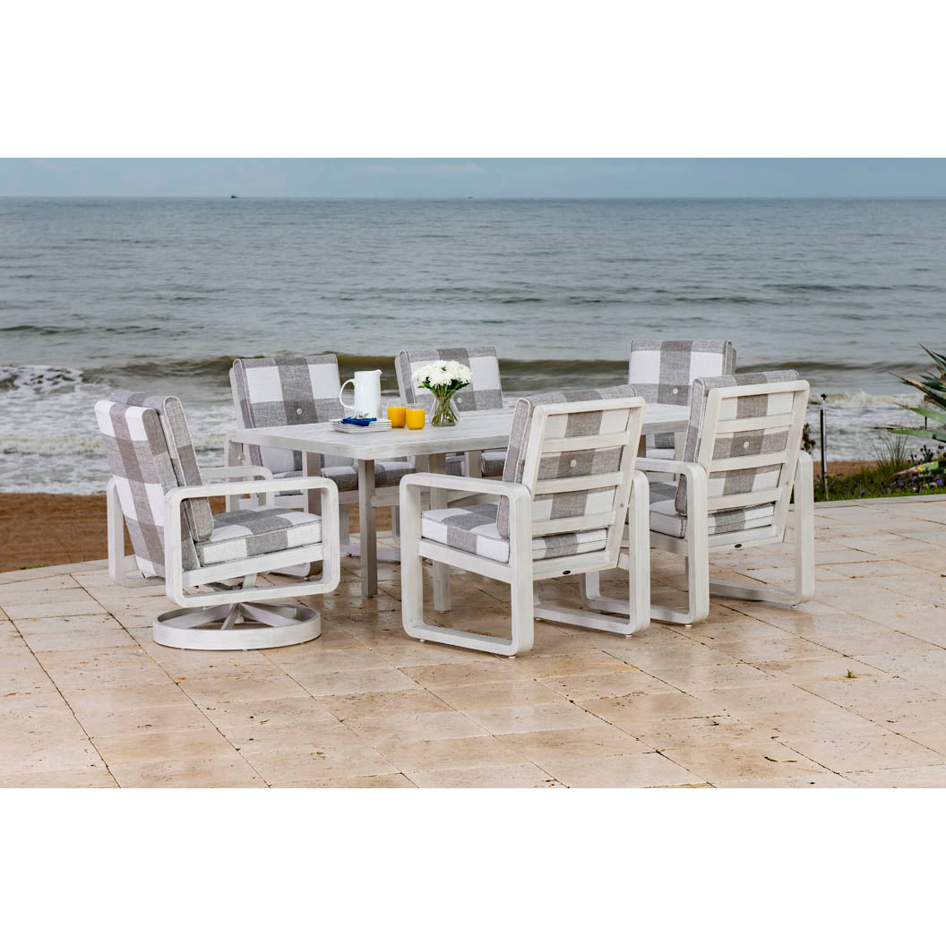 Woodard Vale Swivel Rocking Dining Armchair - Thumbnail 4