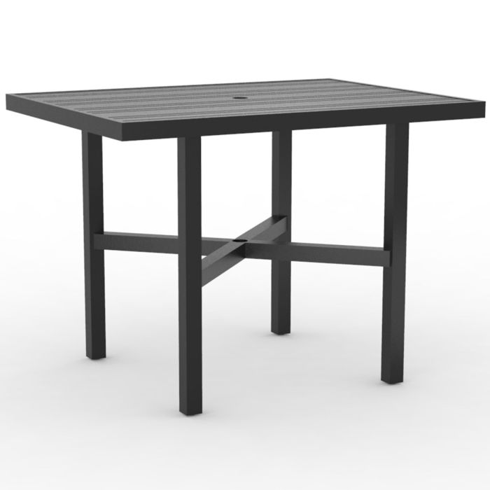 36" x 48" Tri-Slat Rectangular Counter Height Table
