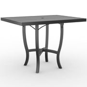 36" x 48" Tri-Slat Carson Rectangular Counter Height Umbrella Table