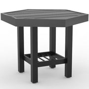 22" Tri-Slat Hexagonal Side Table