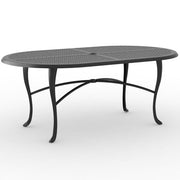 42" x 72" Hampton Cabriole 72" Oval Umbrella Dining Table