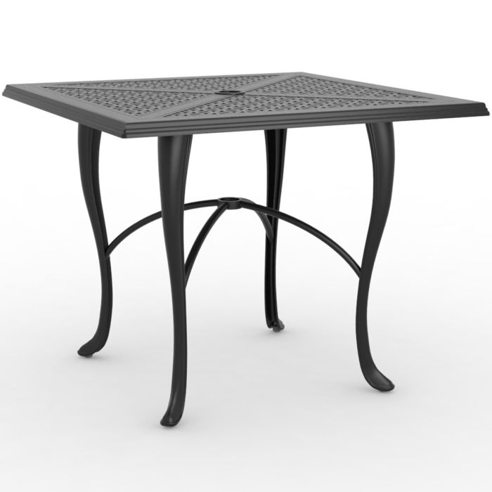 36" Hampton Cabriole Square Dining Umbrella Table