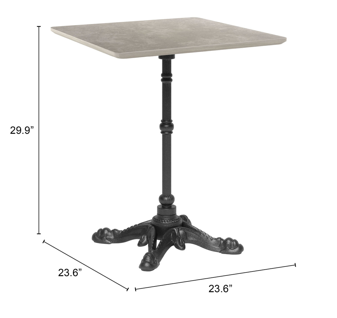 Z704051-ZUO-Alfresco Dining Table Gray-Pangaea Patio