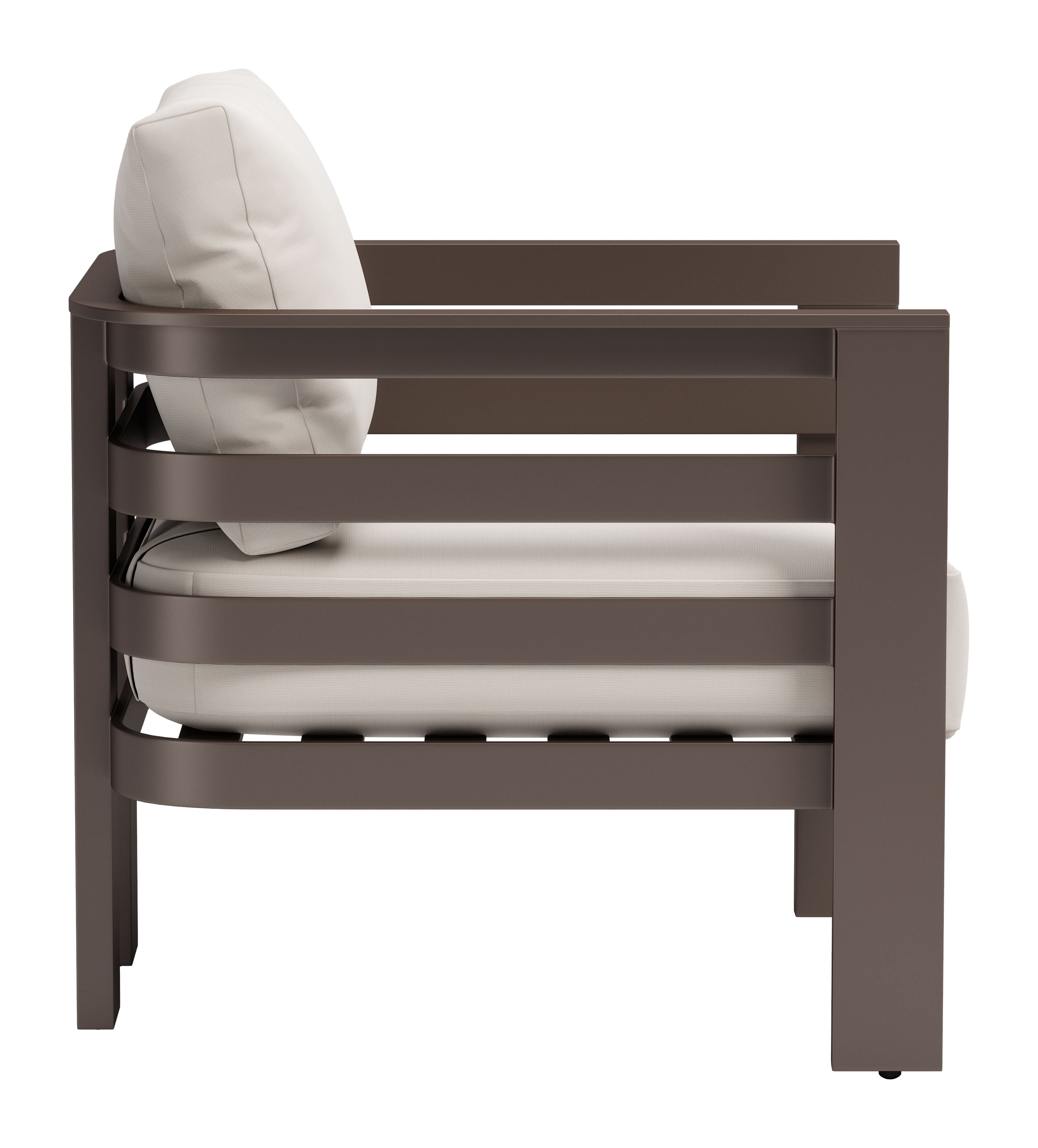 -ZUO-Bal Harbor Armchair White-Pangaea Patio