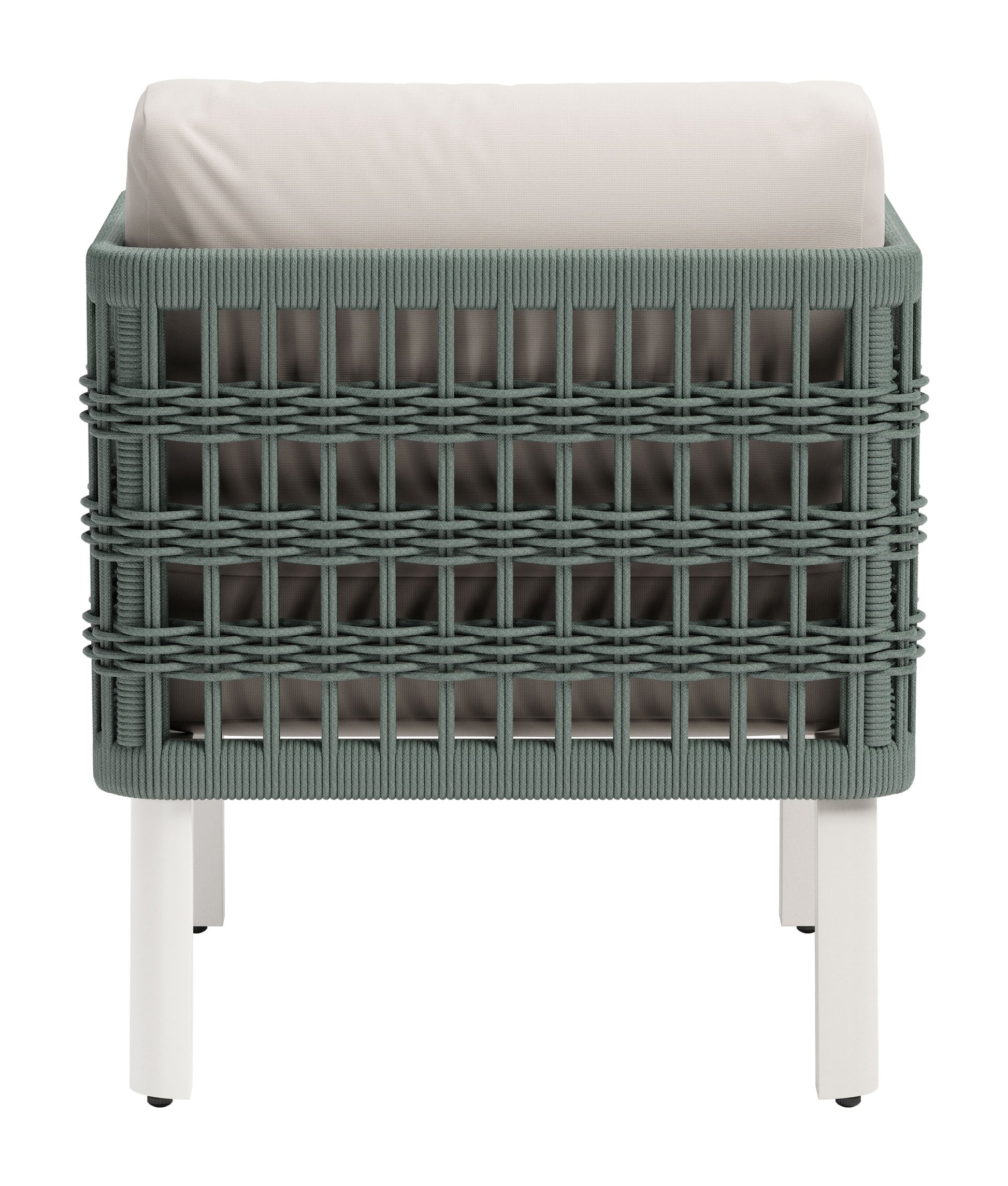 -ZUO-Bridgehampton Armchair White-Pangaea Patio