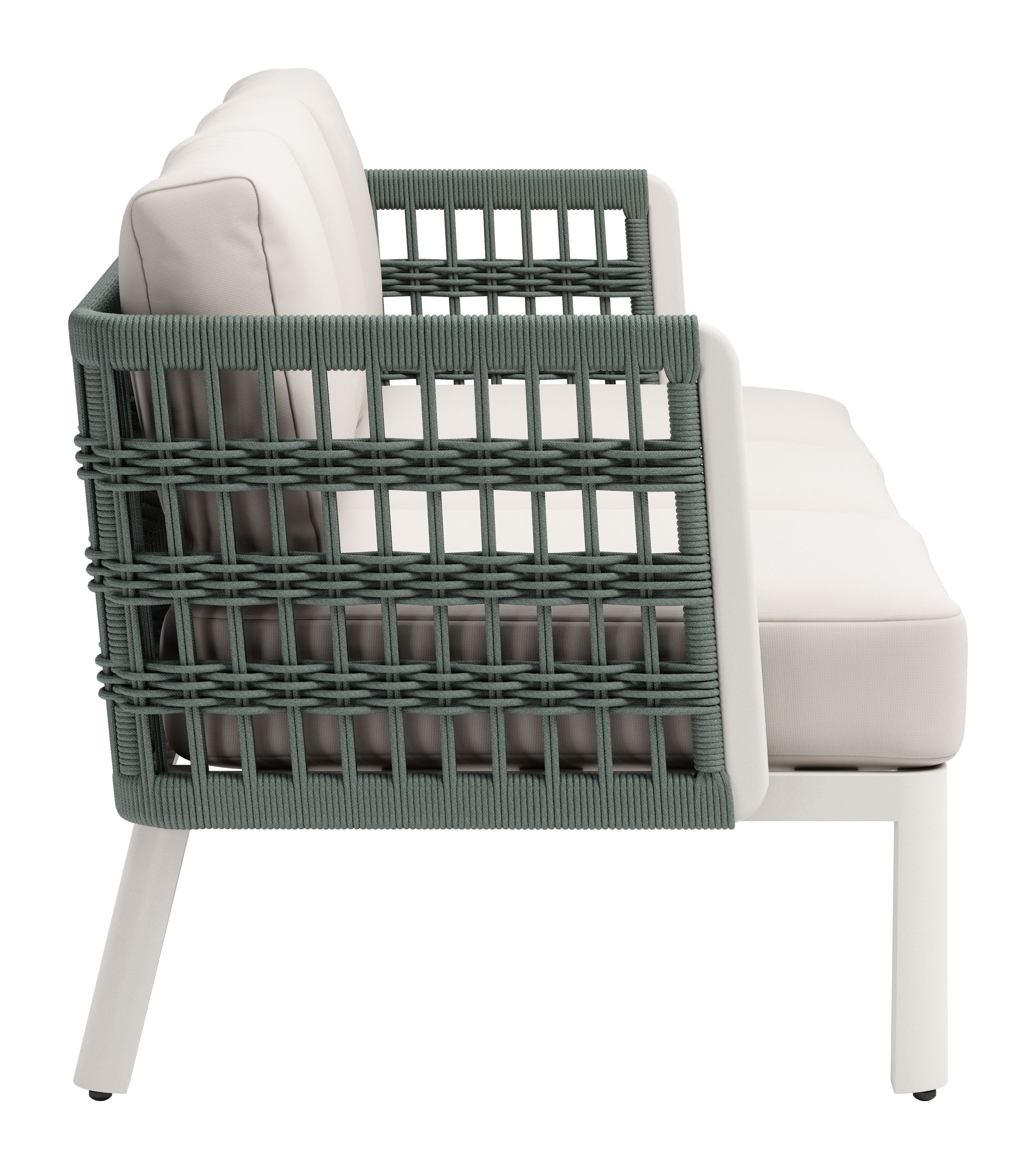 -ZUO-Bridgehampton Sofa White-Pangaea Patio