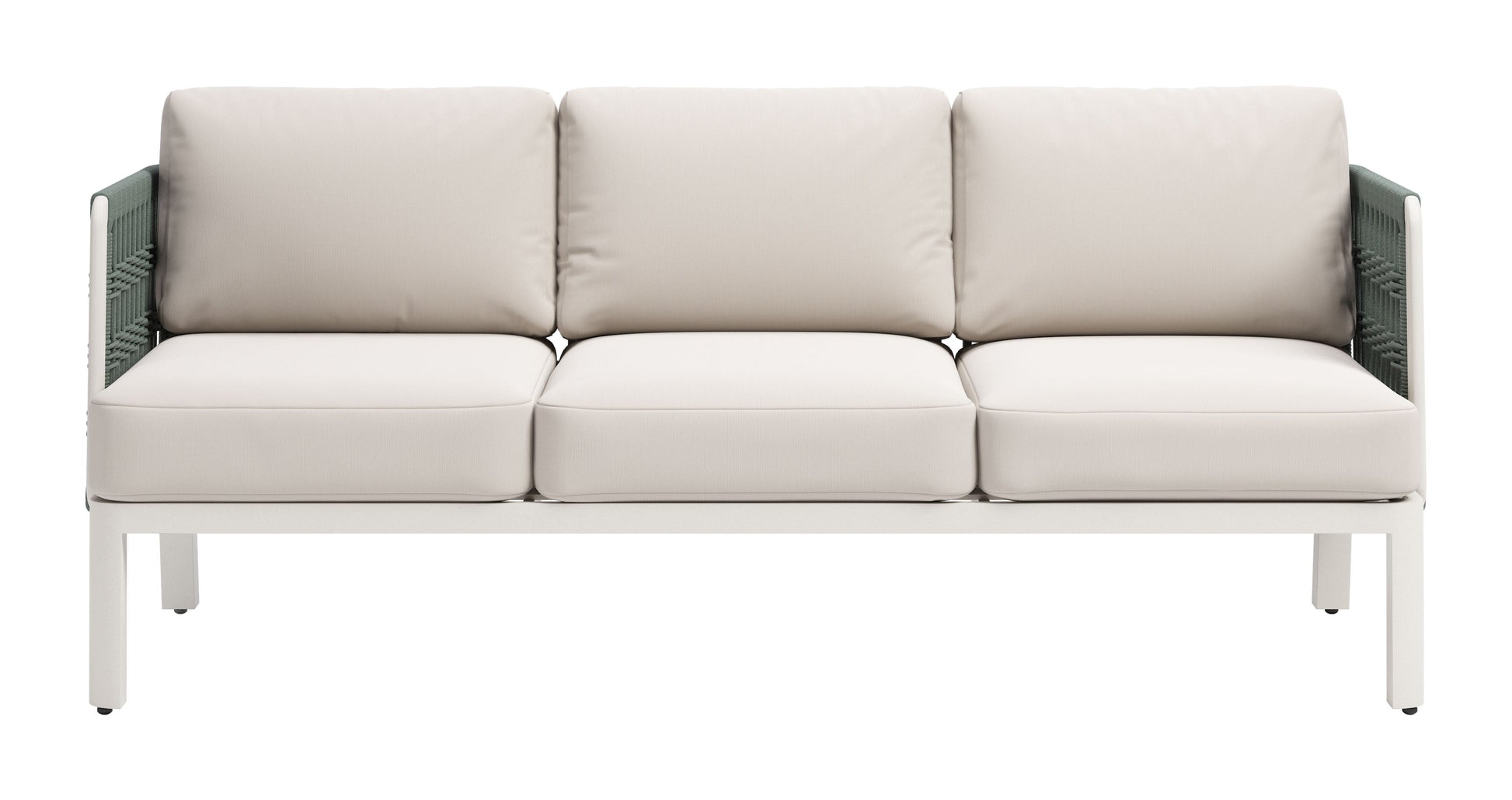 -ZUO-Bridgehampton Sofa White-Pangaea Patio