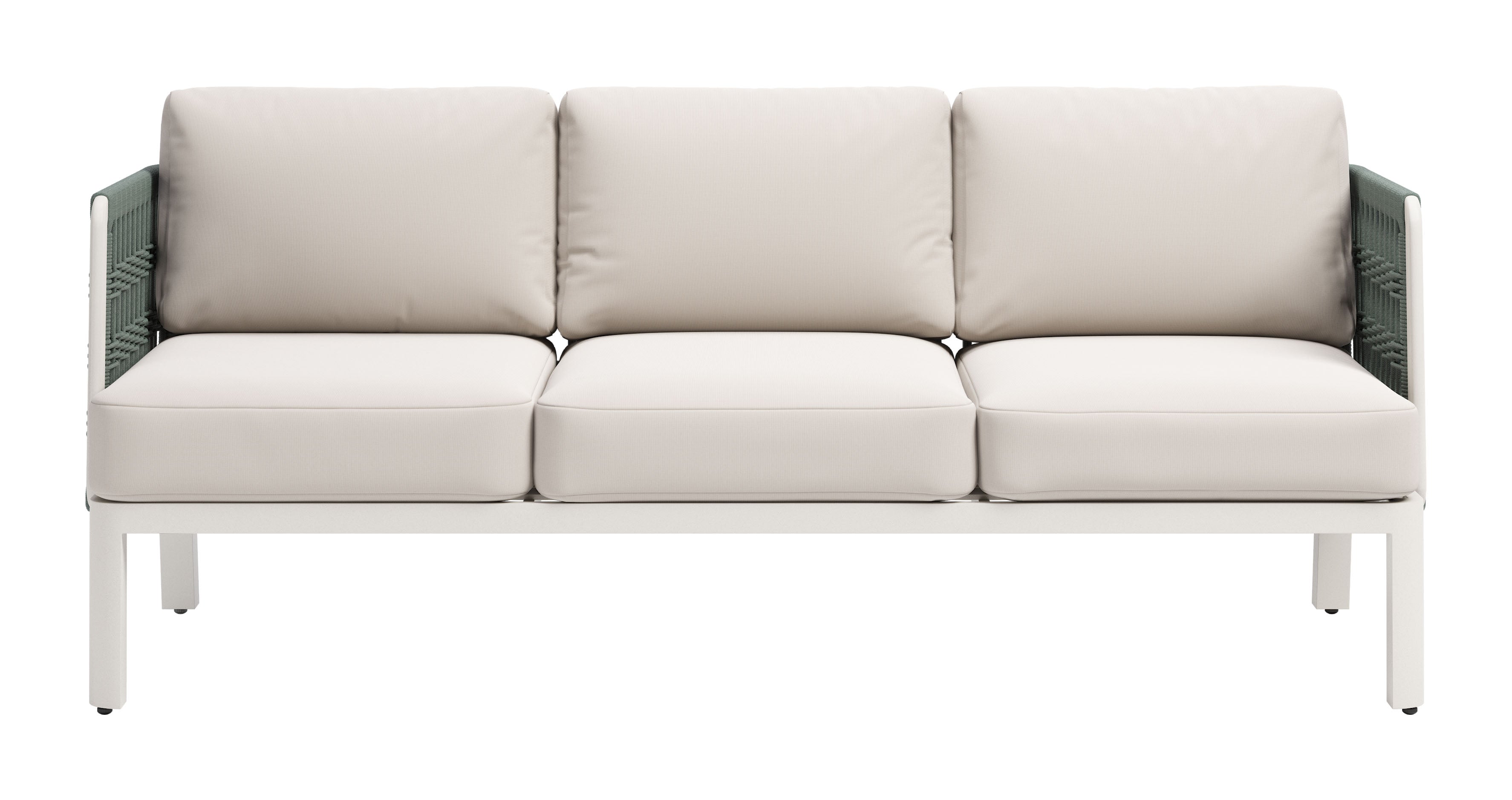 -ZUO-Bridgehampton Sofa White-Pangaea Patio