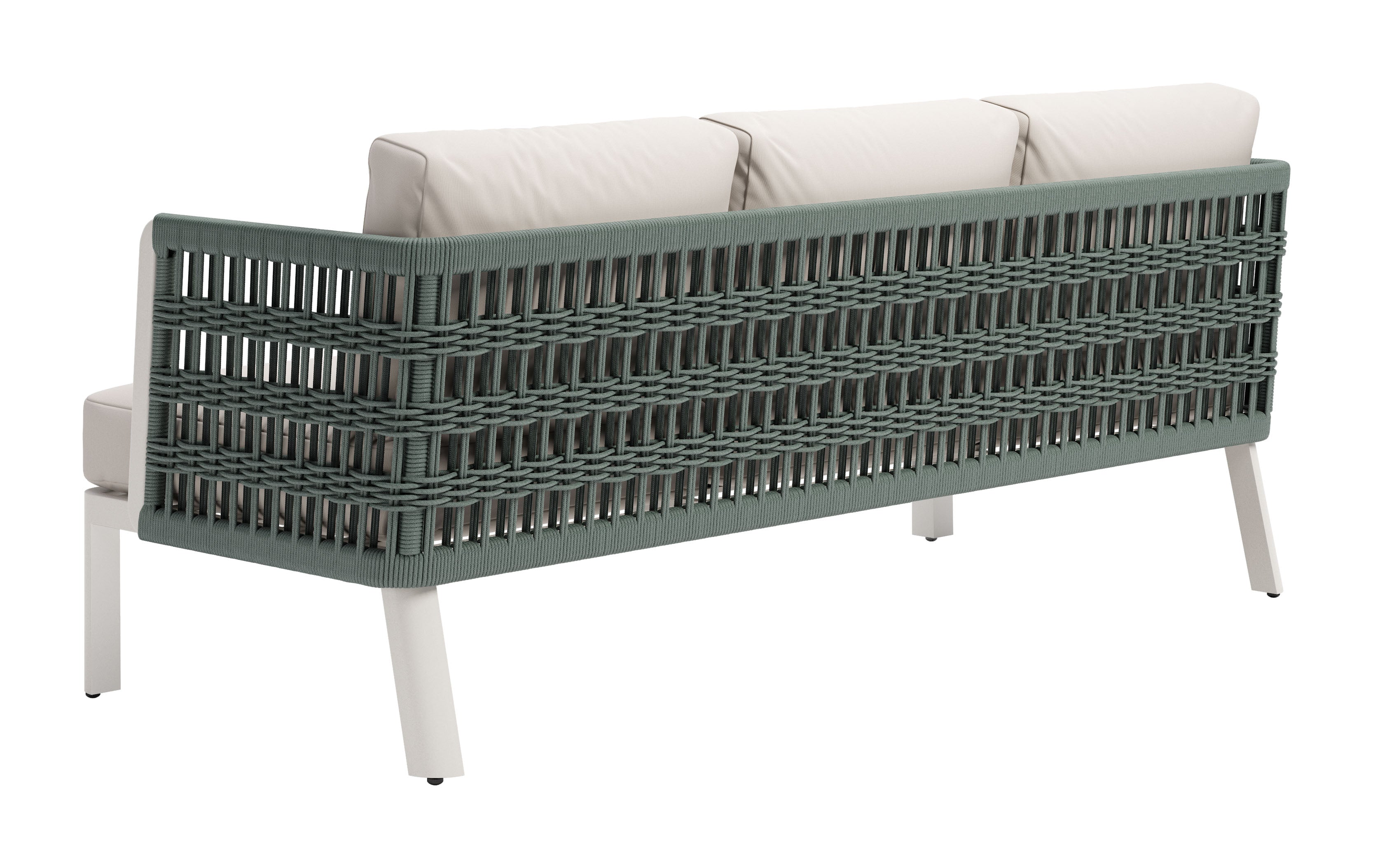 -ZUO-Bridgehampton Sofa White-Pangaea Patio