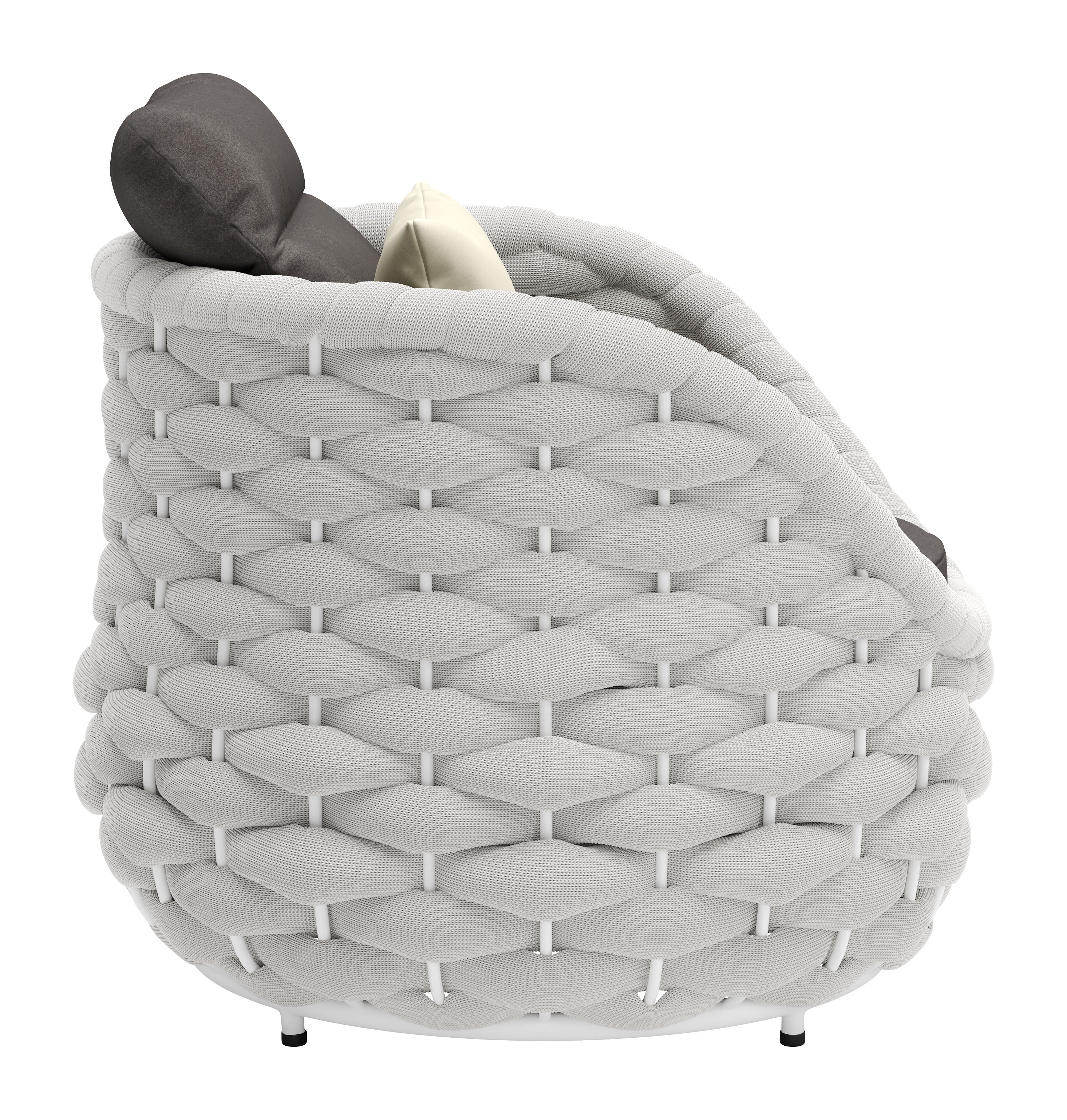 -ZUO-Coral Reef Accent Chair Gray-Pangaea Patio