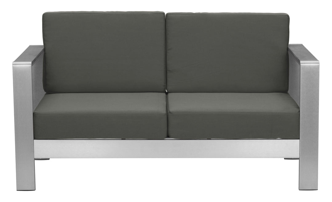 Z703986-ZUO-Cosmopolitan Sofa Dark Gray-Pangaea Patio