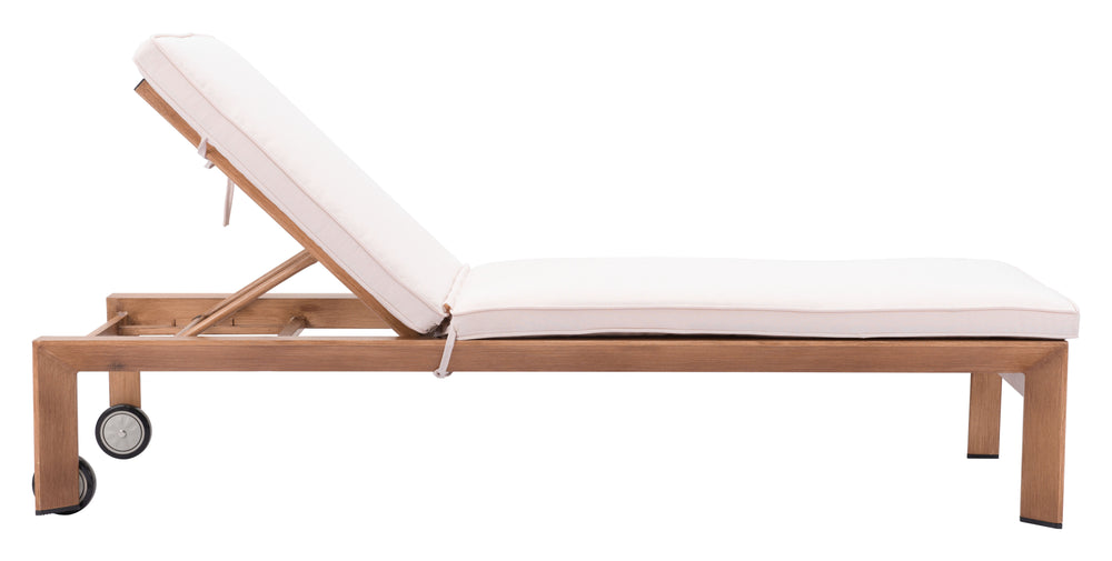 Z703980-ZUO-Cozumel Lounge Chair Beige & Natural-Pangaea Patio