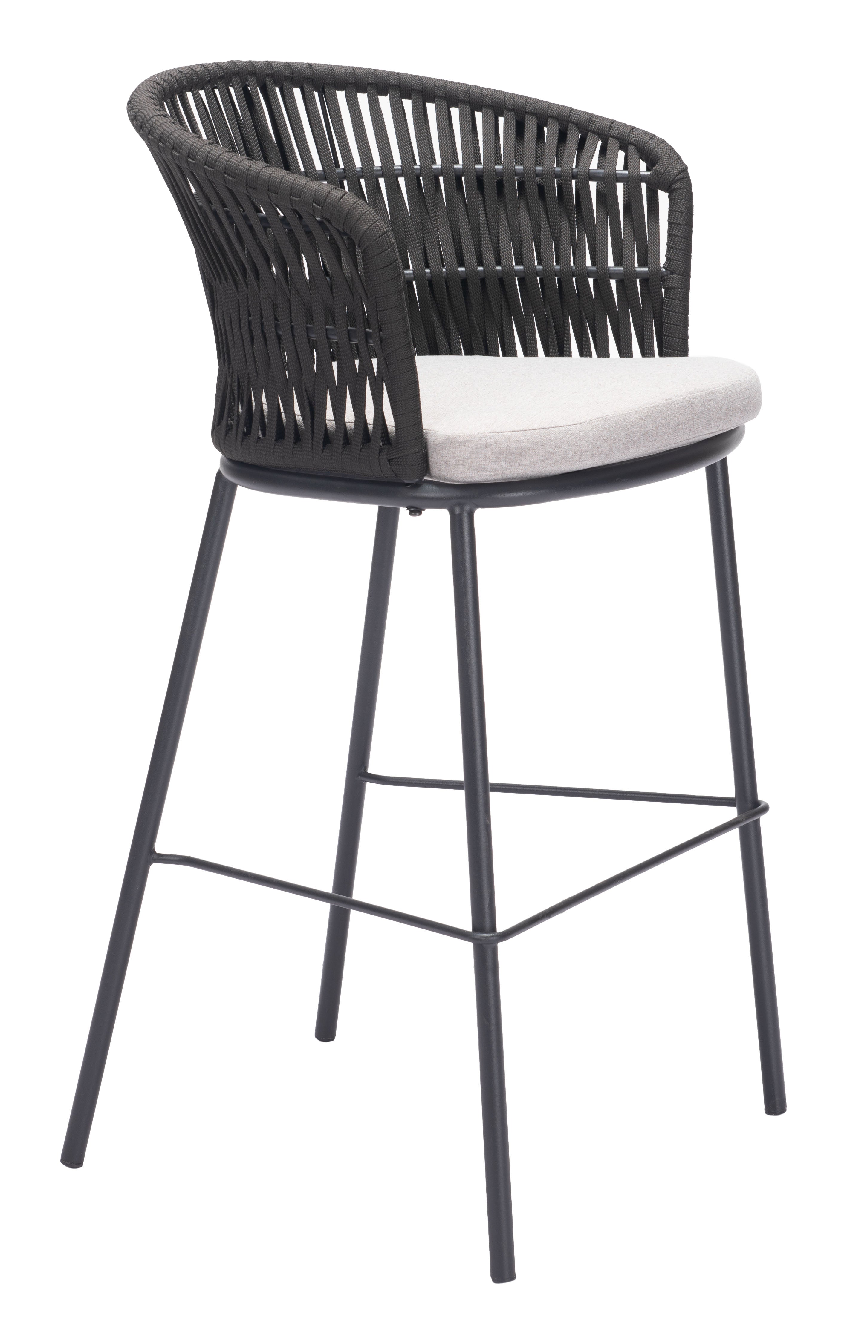 Z703989-ZUO-Freycinet Barstool-Black-Pangaea Patio