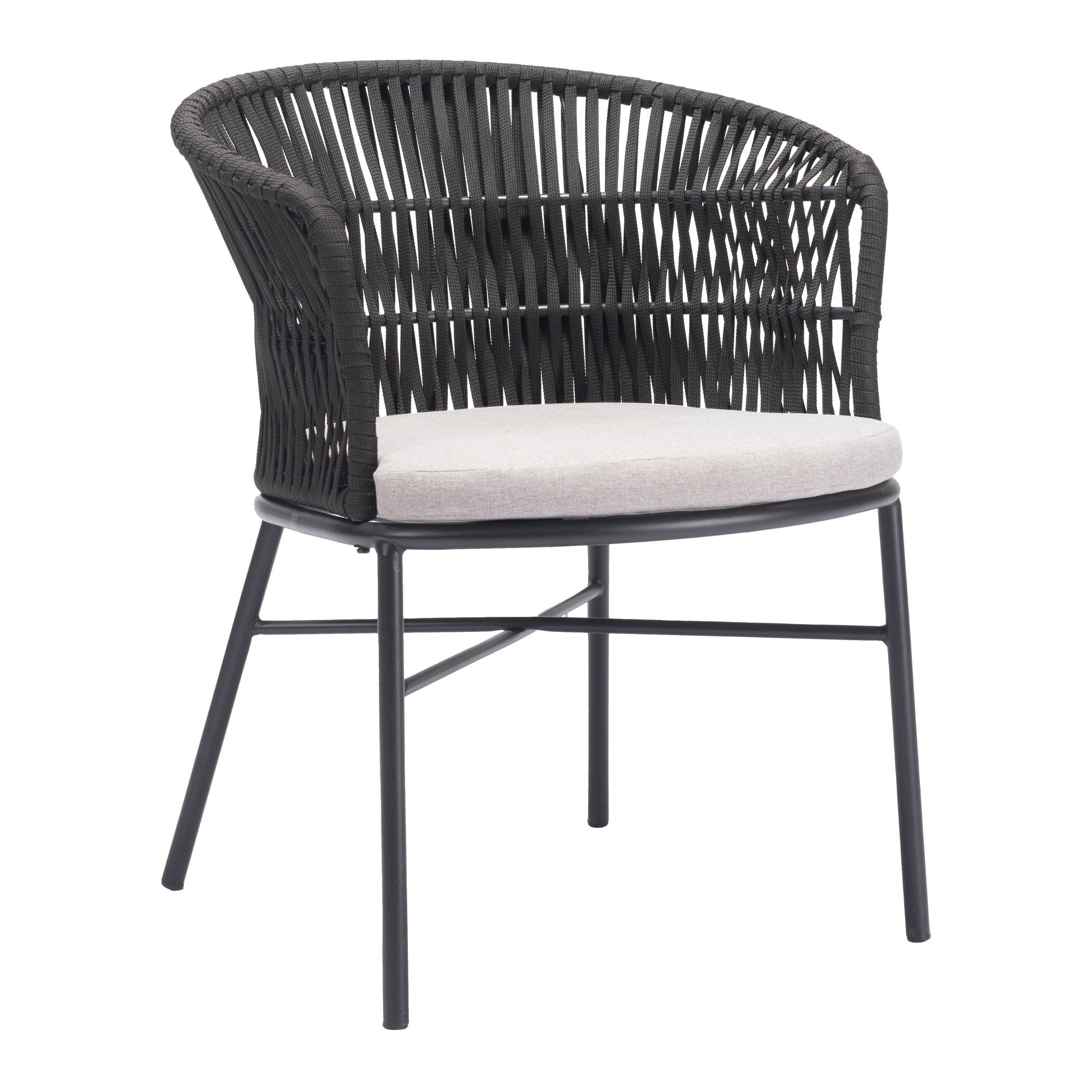 Z703987-ZUO-Freycinet Dining Chair (Set of 2)-Black-Pangaea Patio