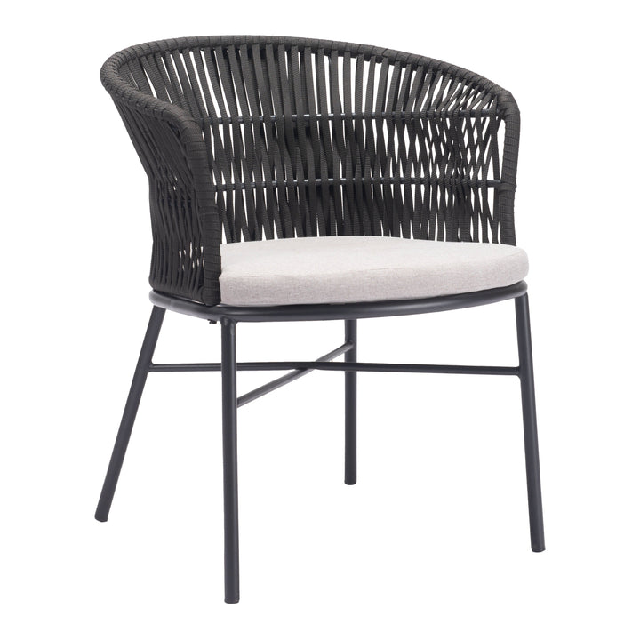 Z703987-ZUO-Freycinet Dining Chair (Set of 2)-Black-Pangaea Patio