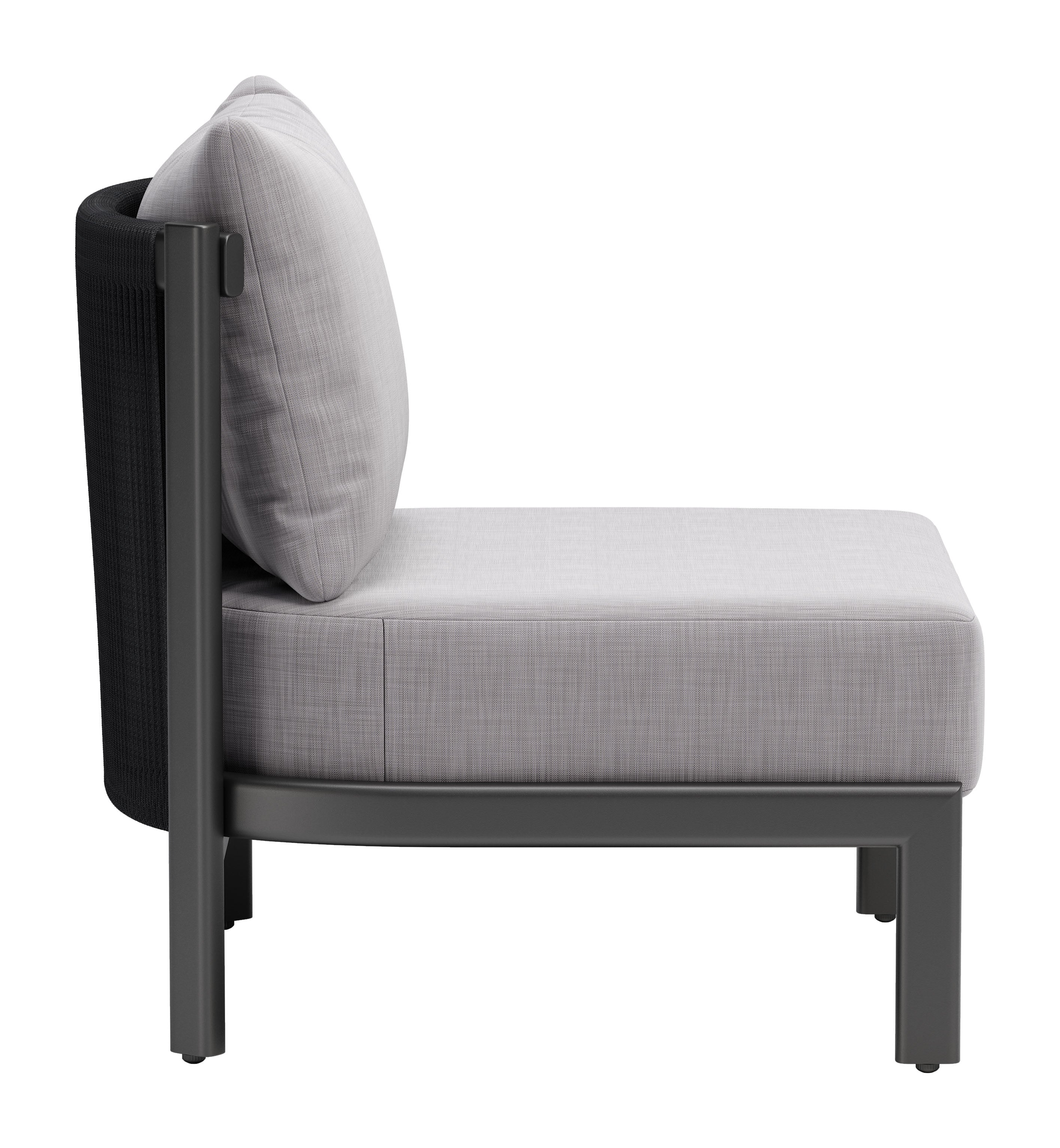 -ZUO-Horizon Accent Chair Gray-Pangaea Patio
