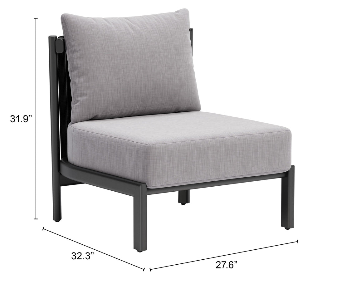 Z704046-ZUO-Horizon Accent Chair Gray-Pangaea Patio