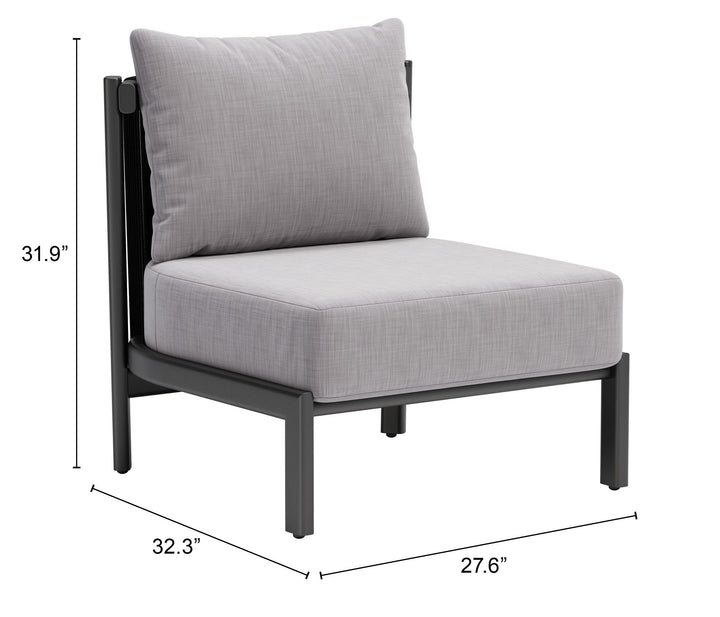 Z704046-ZUO-Horizon Accent Chair Gray-Pangaea Patio