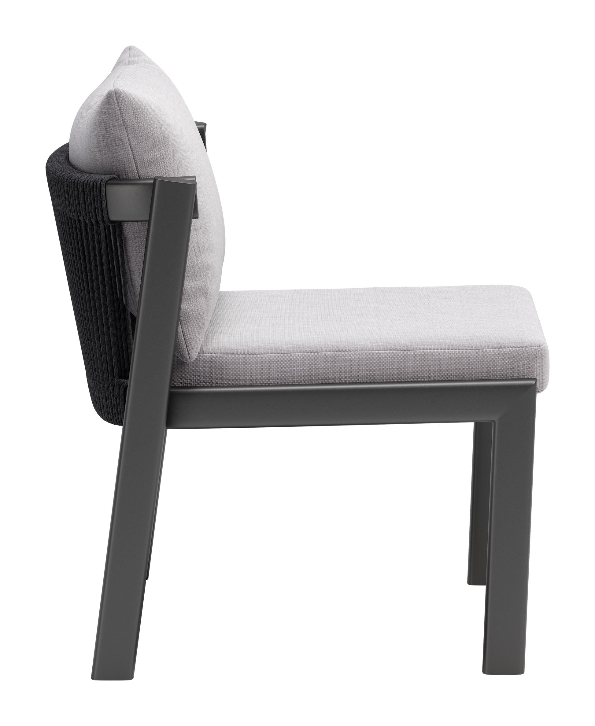 -ZUO-Horizon Dining Chair (Set of 2) Gray-Pangaea Patio